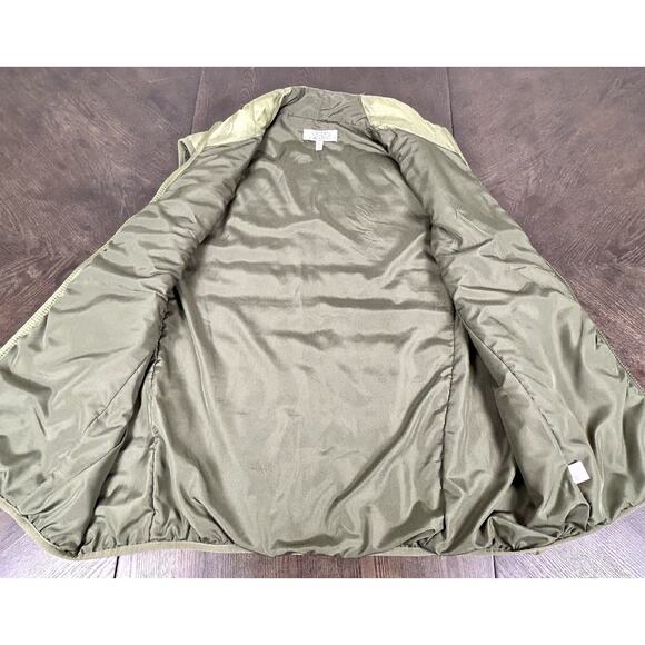 New Ocean & Coast Olive Tree Puffer Vest XL Lightweight Nylon Zip Front NWT - Picture 6 of 10